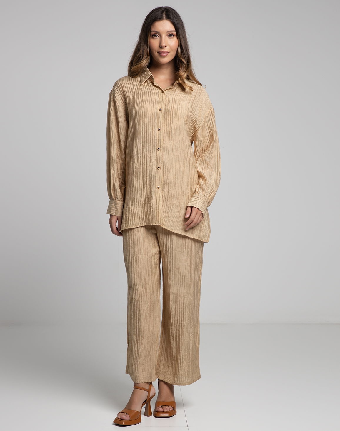 BEDOUIN BOHEME Women's Long Casual Pant Beige thumbnail