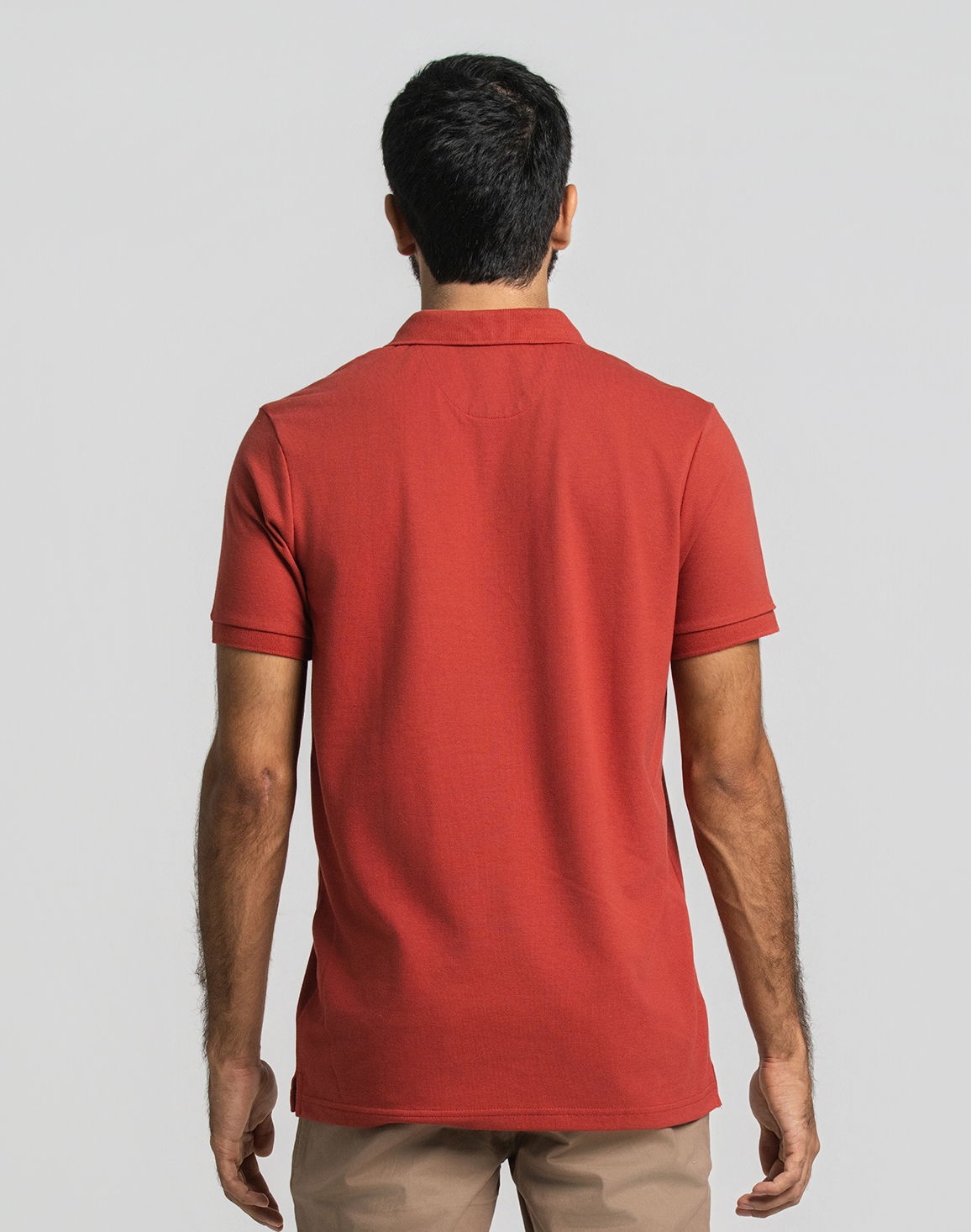 NOLIMIT Men's Slim Fit Polo T-Shirt Brick Red thumbnail