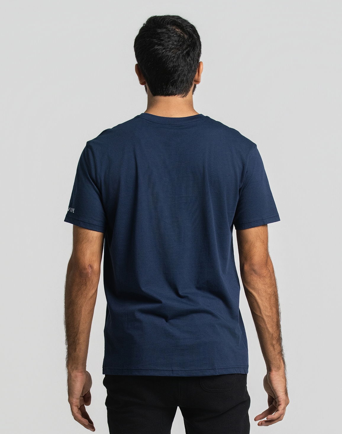 Men's Regular Fit Screen Print T-Shirt Navy thumbnail