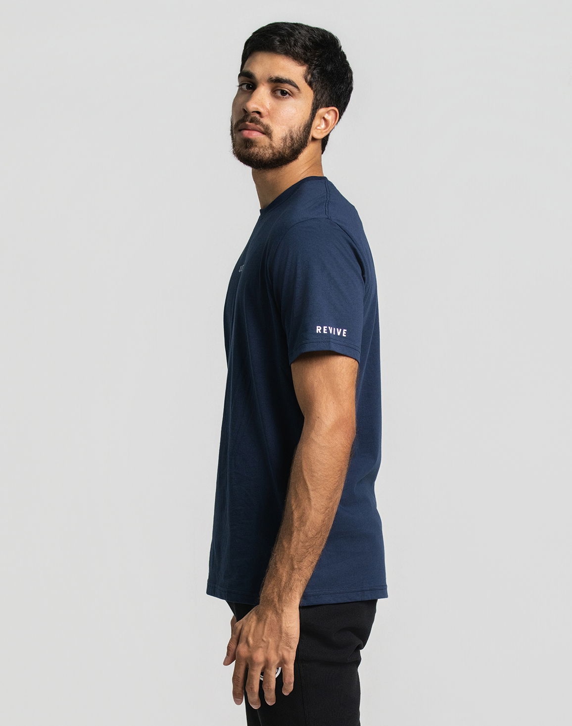 Men's Regular Fit Screen Print T-Shirt Navy thumbnail