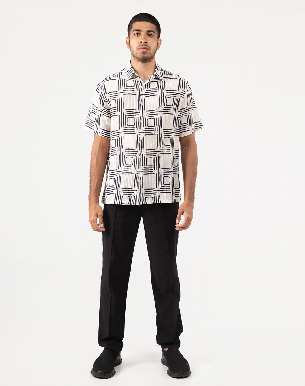 DEEDAT NATURE VERSE Men's Regular Fit Casual Shirt White thumbnail