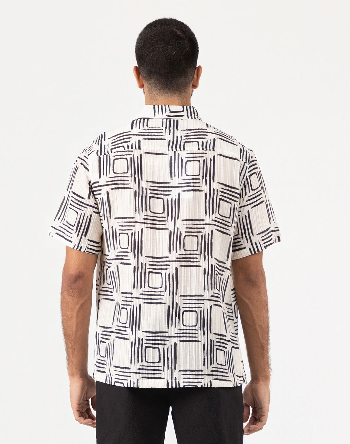 DEEDAT NATURE VERSE Men's Regular Fit Casual Shirt White thumbnail