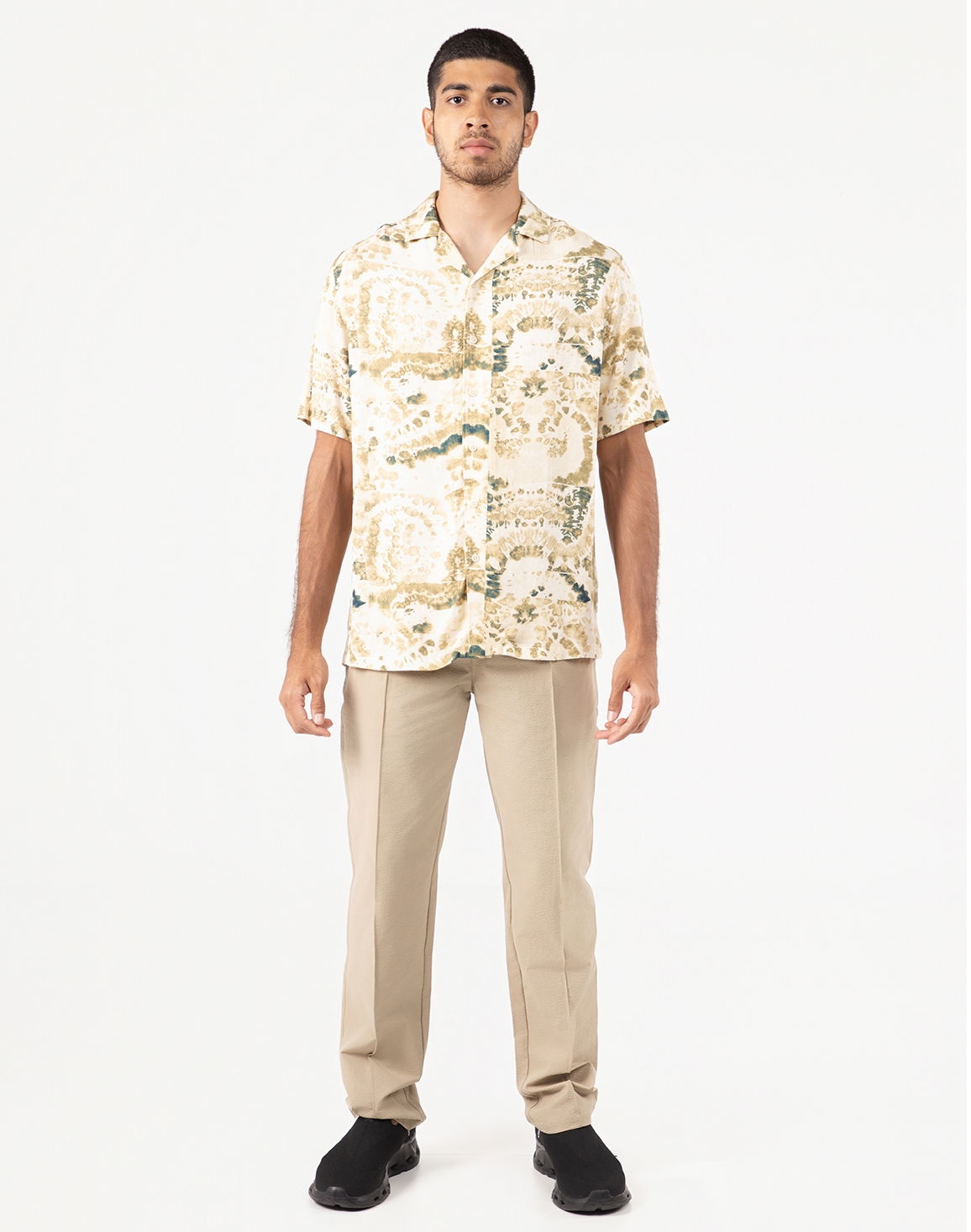 DEEDAT NATURE VERSE Men's Regular Fit Casual Shirt Beige thumbnail