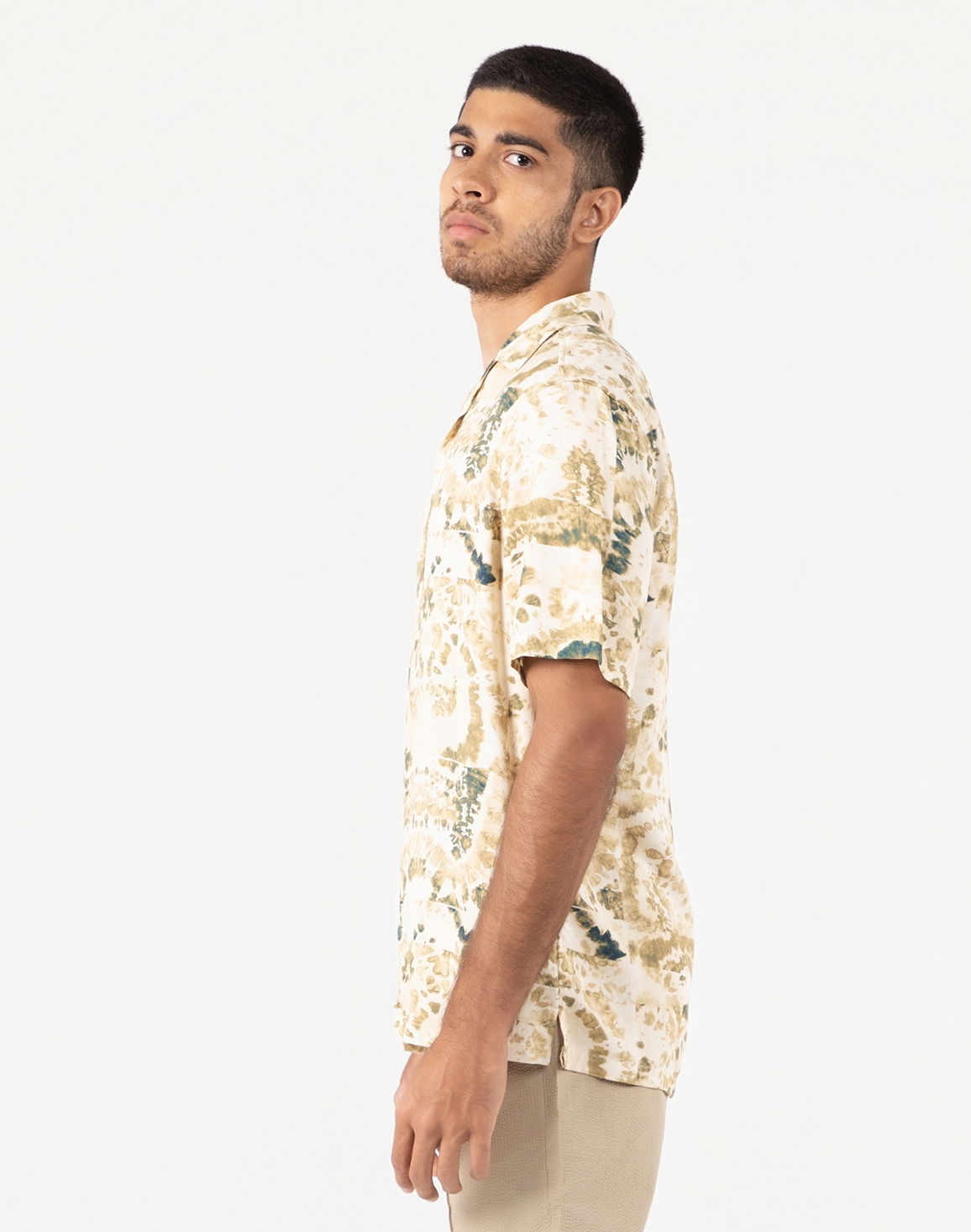 DEEDAT NATURE VERSE Men's Regular Fit Casual Shirt Beige thumbnail