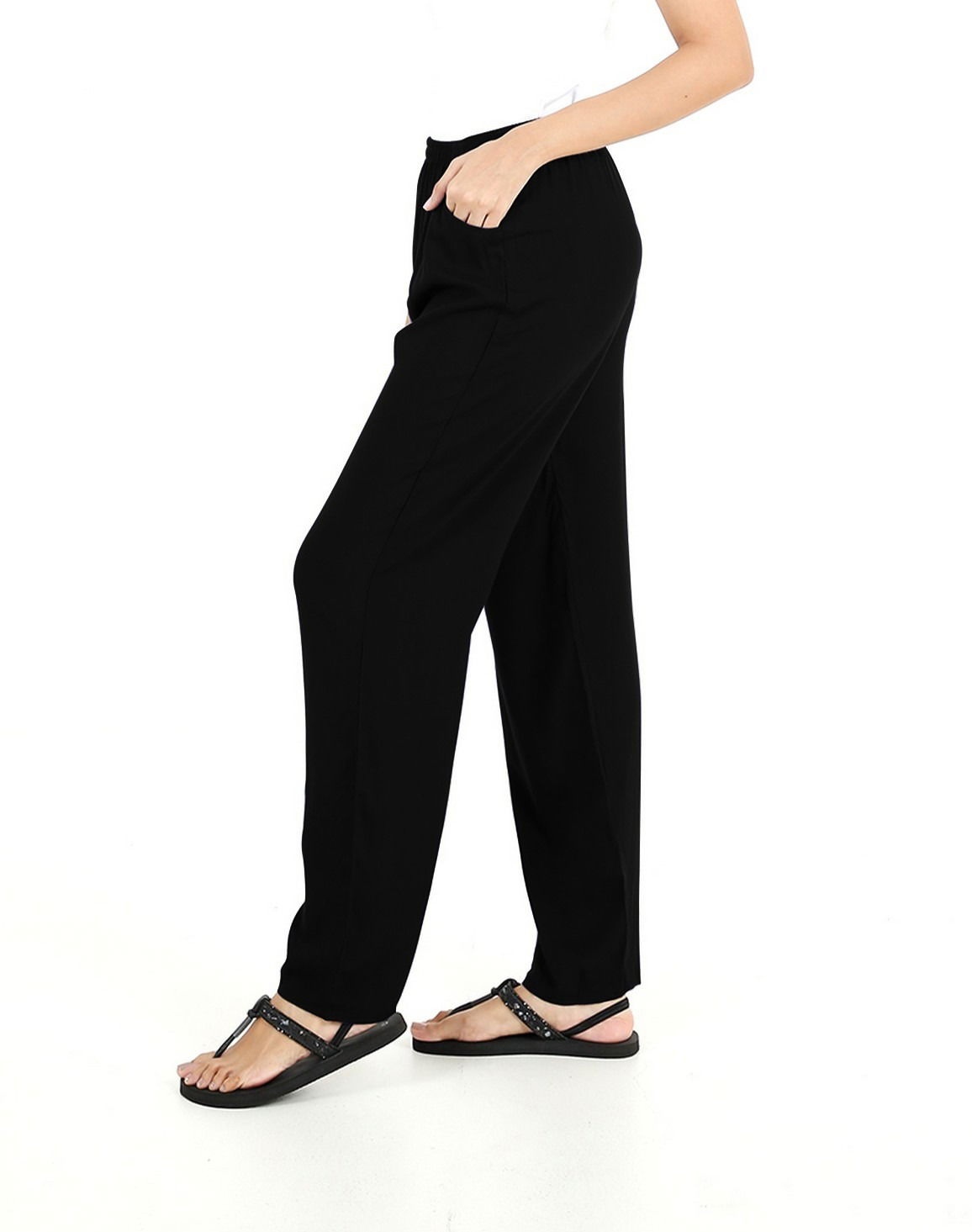 Plain Basic Women's Casual Pant