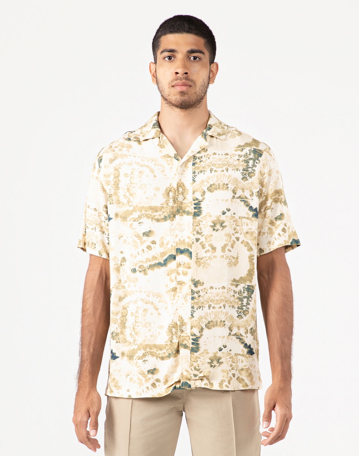 DEEDAT NATURE VERSE Men's Regular Fit Casual Shirt Beige